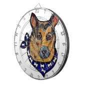 Deutscher Schäferhund Dartscheibe (Vorderseite rechts)