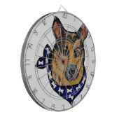 Deutscher Schäferhund Dartscheibe (Vorderseite Links)