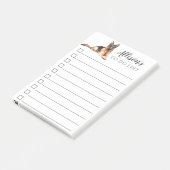 Deutscher Schäferhund, der Personalisiert ist, Pos Post-it Klebezettel (angewinkelt)