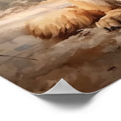 Deutscher Schäferhund Dog Art Print Poster (Ecke)