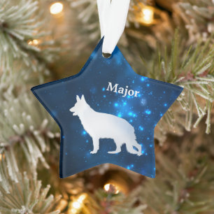 Deutscher Schäferhund Dog Star Personalisierte Orn Ornament