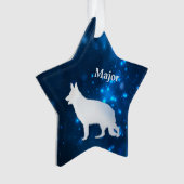 Deutscher Schäferhund Dog Star Personalisierte Orn Ornament (Vorderseite)