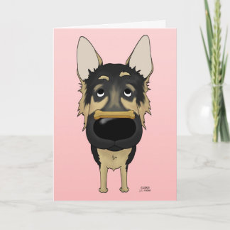 Deutscher Schäferhund Dog Valentine Feiertagskarte