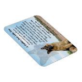 Deutscher Schäferhund Dog Vater Gedicht Magnet (Rechte Seite)