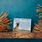 Deutscher Schäferhund Dog Vater Gedicht Plaque Fotoplatte (Seite)