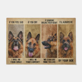 Deutscher Schäferhund Doormat, deutscher Schäferhu Fußmatte (Vorderseite)
