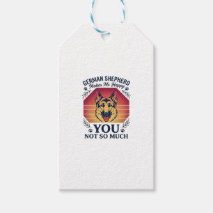 Deutscher Schäferhund Du Hund Retro Sonnenuntergan Geschenkanhänger