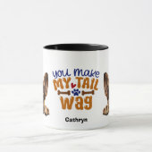 Deutscher Schäferhund Du machst meinen Schwanz Wag Tasse (Zentrum)