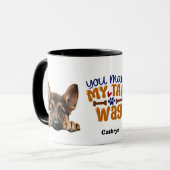 Deutscher Schäferhund Du machst meinen Schwanz Wag Tasse (Vorderseite Links)