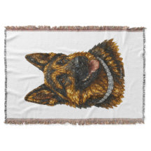Deutscher Schäferhund Edelstein-Mosaik Luxus
