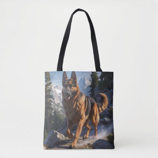Deutscher Schäferhund Elegante Schultertasse Tasche (Vorderseite)