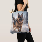 Deutscher Schäferhund Elegante Schultertasse Tasche (Von Nahem)