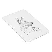 Deutscher Schäferhund Elsässer Hund Kunst Magnet (Rechte Seite)
