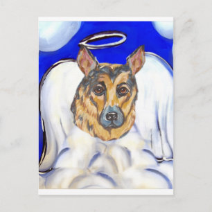 Deutscher Schäferhund Engel Postkarte