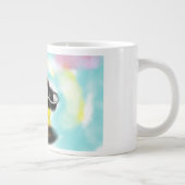 Deutscher Schäferhund farbenfroh Jumbo-Tasse (Rechts)