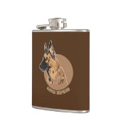 Deutscher Schäferhund Flachmann (Links)