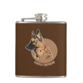 Deutscher Schäferhund Flachmann (Vorderseite)