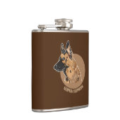 Deutscher Schäferhund Flachmann (Rechts)