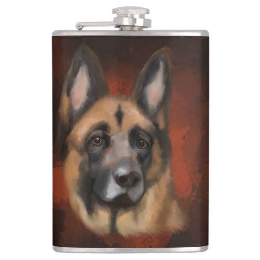 DEUTSCHER SCHÄFERHUND FLACHMANN (Vorderseite)
