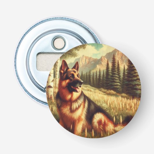 Deutscher Schäferhund Flaschenöffner (Vorderseite)
