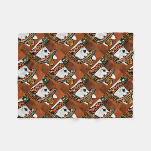 Deutscher Schäferhund Fleecedecke (Vorderseite (Horizontal))