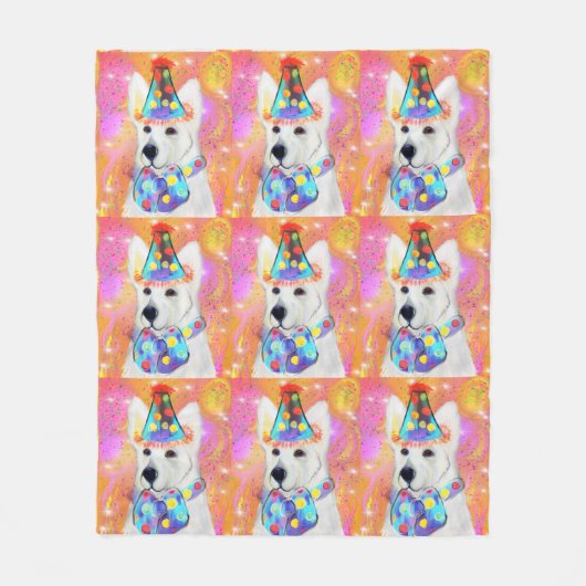 Deutscher Schäferhund Fleecedecke (Vorderseite)