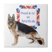 Deutscher Schäferhund Fliese (Vorderseite)