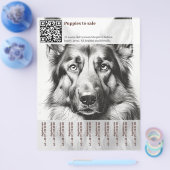 Deutscher Schäferhund Flyer (Einzeln)