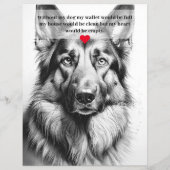 Deutscher Schäferhund Flyer (Hinten)