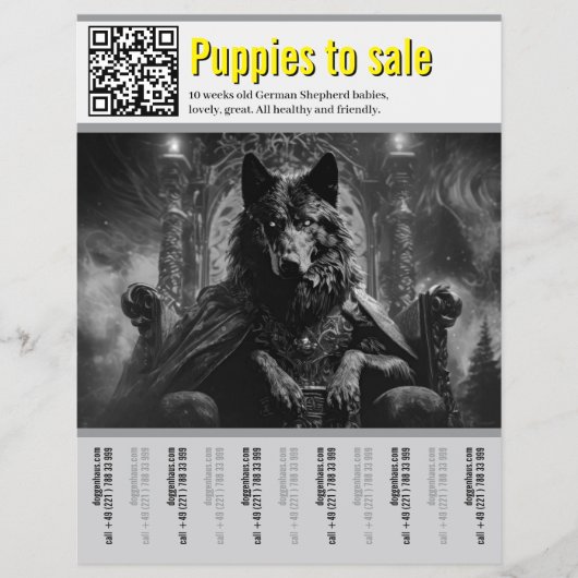 Deutscher Schäferhund Flyer (Vorne)