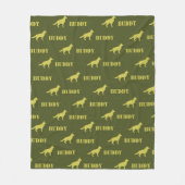 Deutscher Schäferhund, Foto und Individuelle Name  Fleecedecke (Vorderseite)