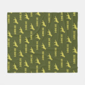 Deutscher Schäferhund, Foto und Individuelle Name  Fleecedecke (Vorderseite (Horizontal))