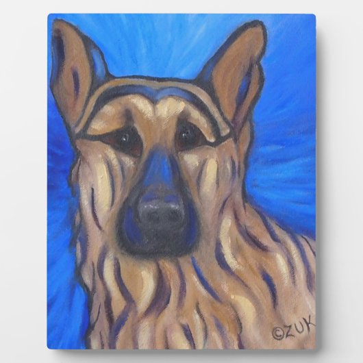 Deutscher Schäferhund Fotoplatte (Vorderseite)