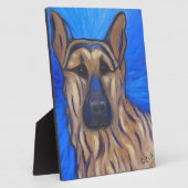 Deutscher Schäferhund Fotoplatte (Seite)