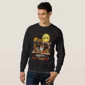 Deutscher Schäferhund Frohes Hallothanksmas Hallow Sweatshirt (Vorne ganz)