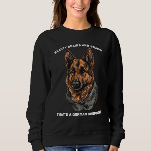 Deutscher Schäferhund für Hundehalter Sweatshirt (Vorderseite)