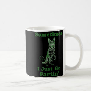 Deutscher Schäferhund Furz Lustiger Hund Manchmal Kaffeetasse