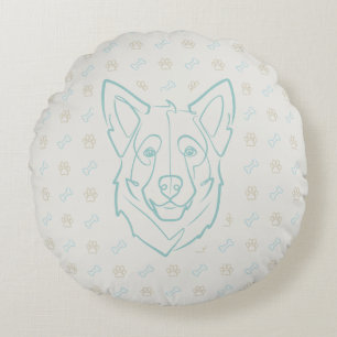 Deutscher Schäferhund, Gebaut zum Beschützen, Gebo Rundes Kissen