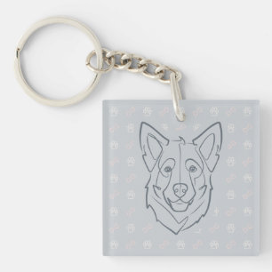 Deutscher Schäferhund, Gebaut zum Schutz, Geboren Schlüsselanhänger