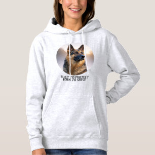 Deutscher Schäferhund, gebaut zum Schutz Hoodie
