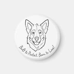 Deutscher Schäferhund, Gebaut zum Schützen, Gebore Magnet