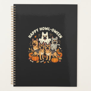 Deutscher Schäferhund Geist Halloween Howl-Oween D Planer
