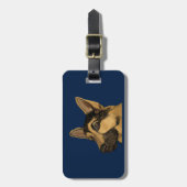 Deutscher Schäferhund Gepäckanhänger (Vorderseite vertikal)