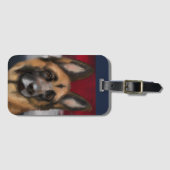 Deutscher Schäferhund Gepäckanhänger (Vorderseite (Horizontal))