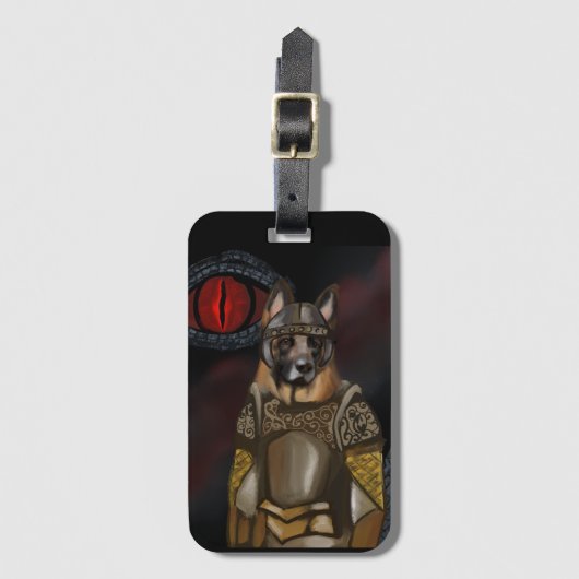 Deutscher Schäferhund Gepäckanhänger (Vorderseite Vertikal)