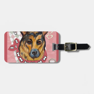 DEUTSCHER SCHÄFERHUND GEPÄCKANHÄNGER