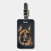 DEUTSCHER SCHÄFERHUND GEPÄCKANHÄNGER (Vorderseite vertikal)