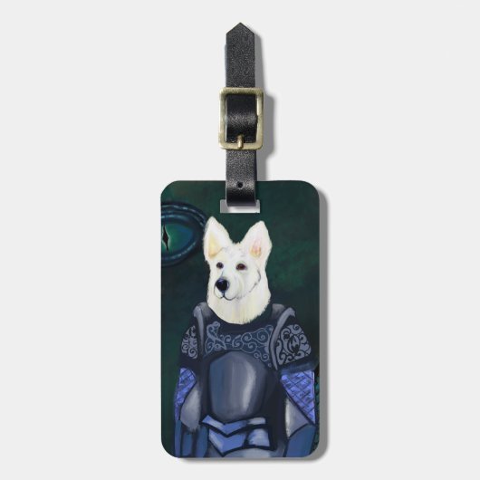 Deutscher Schäferhund Gepäckanhänger (Vorderseite vertikal)