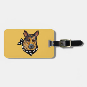 DEUTSCHER SCHÄFERHUND GEPÄCKANHÄNGER