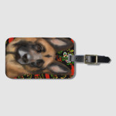 DEUTSCHER SCHÄFERHUND GEPÄCKANHÄNGER (Vorderseite (Horizontal))